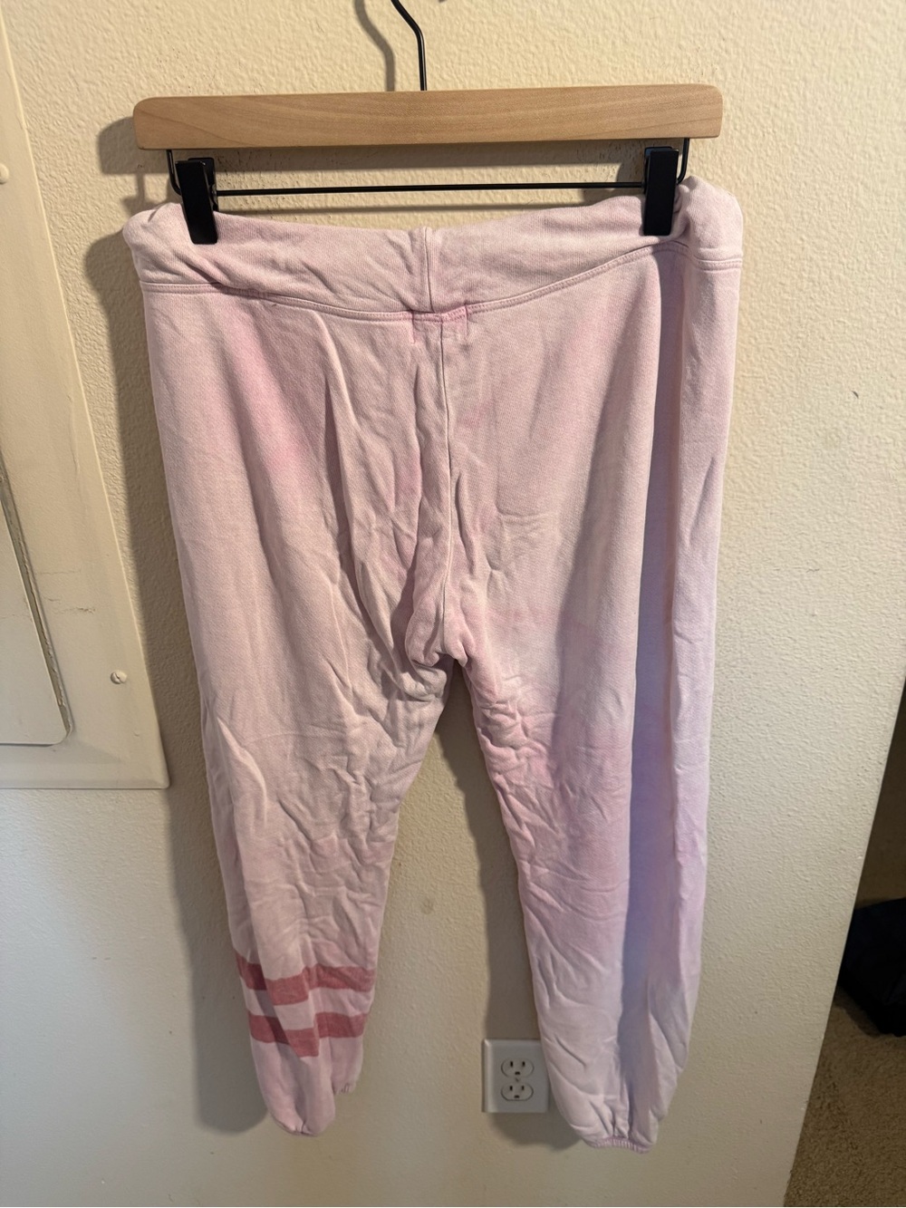 Sundry Pink Tie Dye Jogger Sweatpants Women’s Size 1 Made in USA - Picture 3 of 6